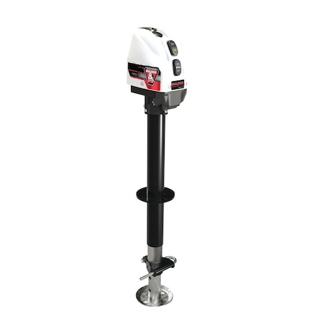 Draw-Tite POWERED DRIVE TONGUE JACK A-FRAME 17IN TRAVEL WHITE CASE RATING 4000LB 500200